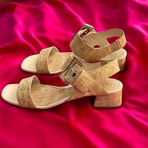 Donald Pilner cork sandals.
